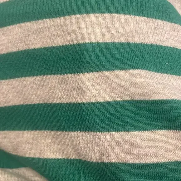 Banana Republic Striped Scalloped Neck Top - Petite Small - Picture 4 of 5